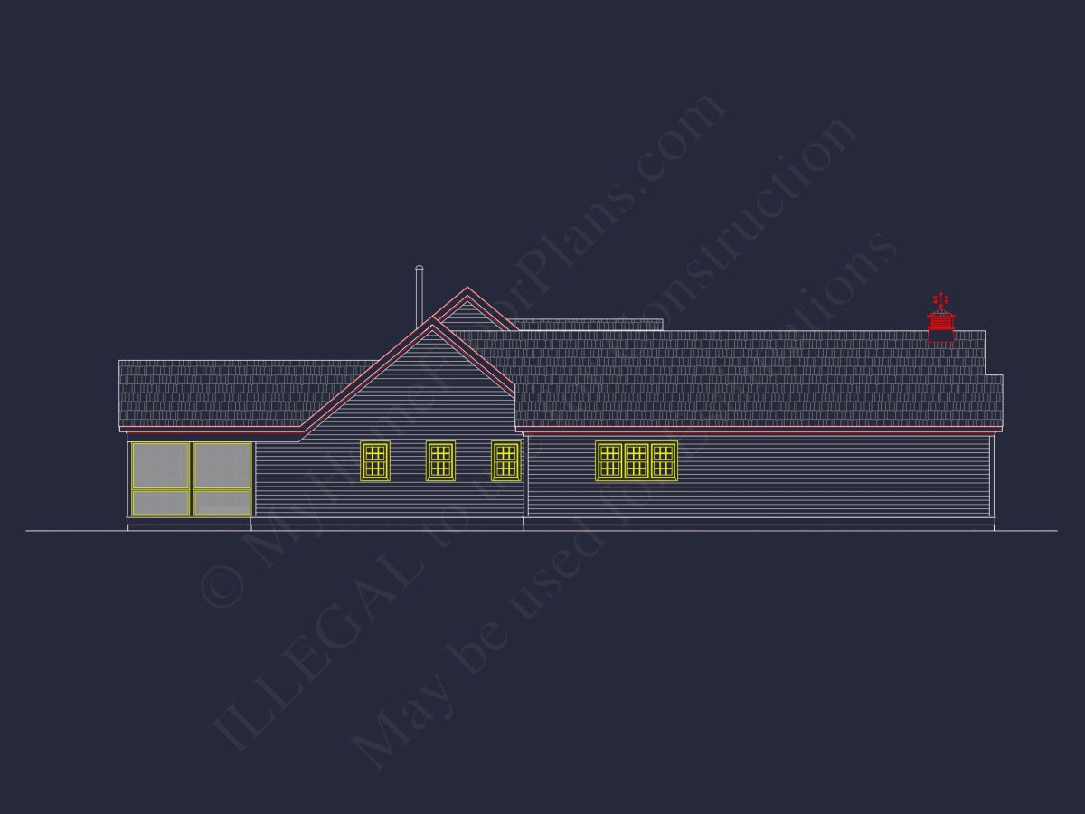 Beautiful house Plan Featuring Classic Architecture & CAD Designs