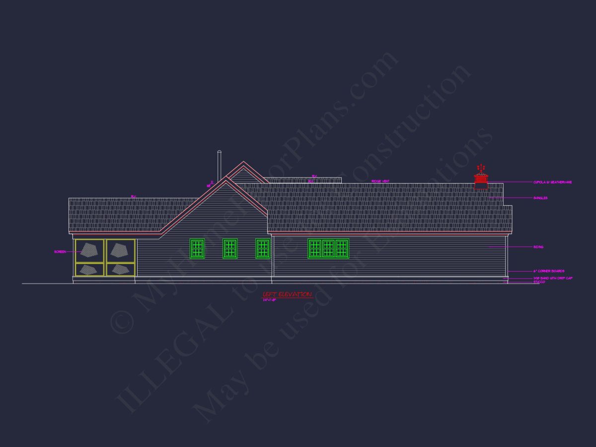 Beautiful house Plan Featuring Classic Architecture & CAD Designs