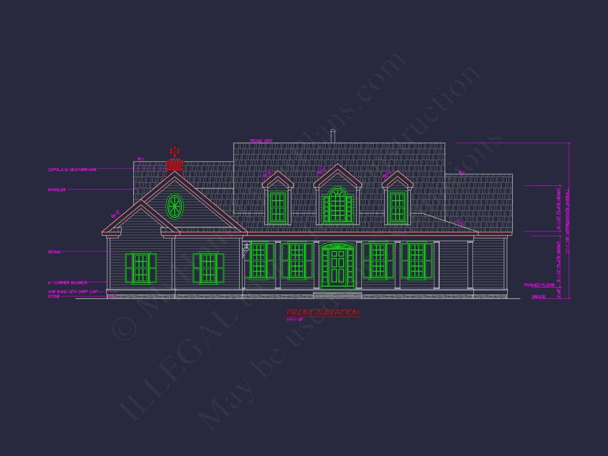 Beautiful house Plan Featuring Classic Architecture & CAD Designs