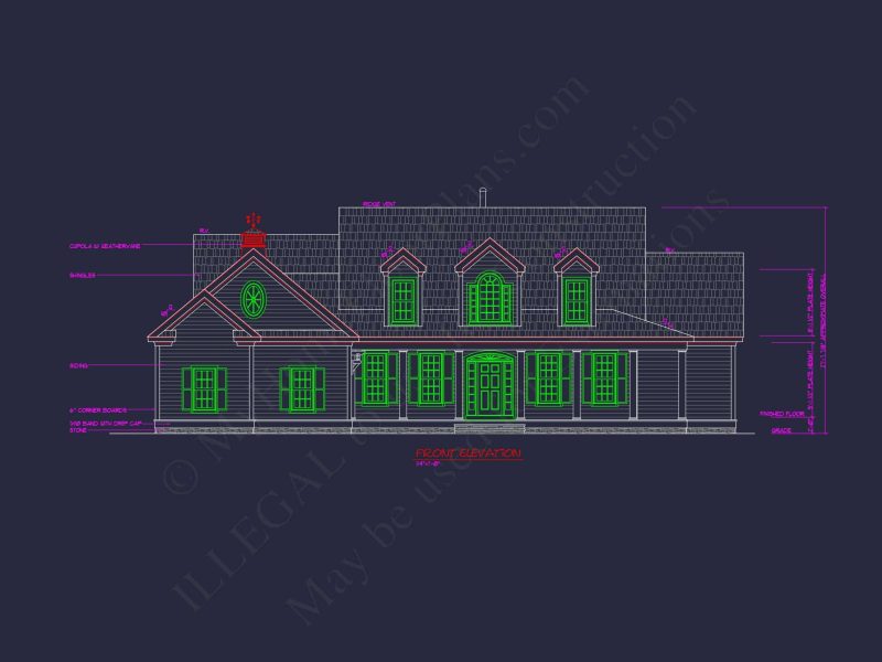 Beautiful house Plan Featuring Classic Architecture & CAD Designs