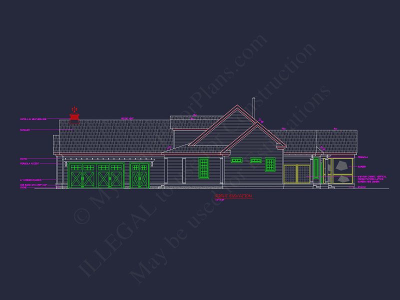 Beautiful house Plan Featuring Classic Architecture & CAD Designs