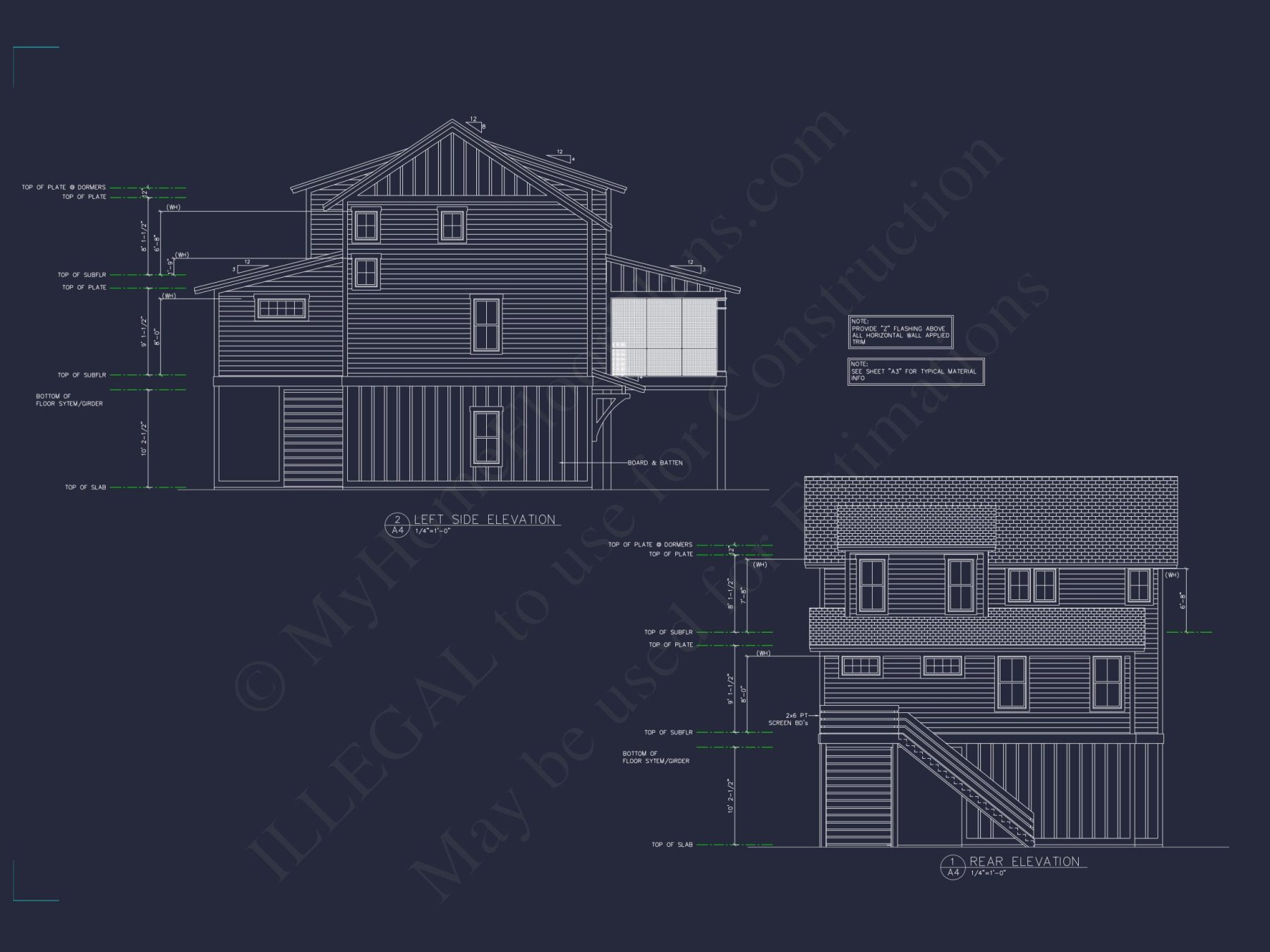Beautiful house Plan With Coastal Design and CAD Blueprints