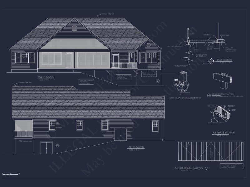 Beautiful house Plan with 1-Story Layout, CAD Designs & Features
