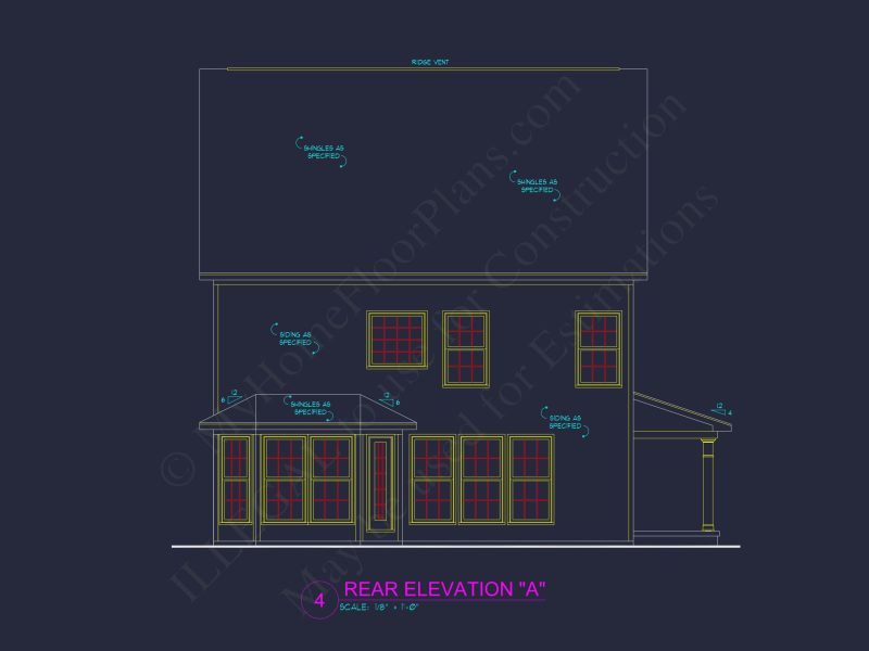 Beautiful house Plan with 2 Floors & CAD Architectural Design