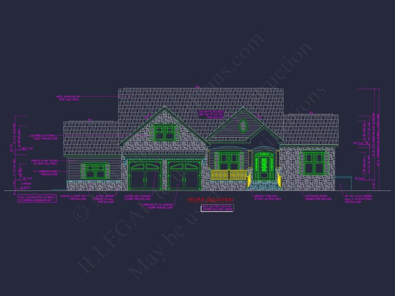 Beautiful house Plan with 2 Floors – Blueprint & CAD Designs