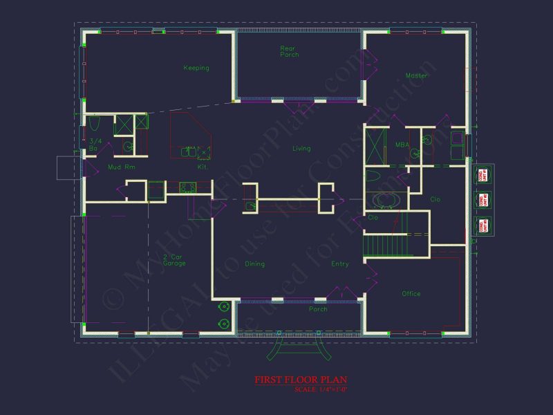 Beautiful house Plan with 2 Floors, CAD Blueprints & Designs