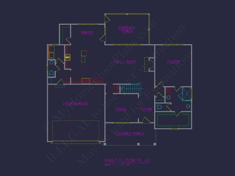 Beautiful house Plan with 2 Floors, Craftsman Designs & CAD