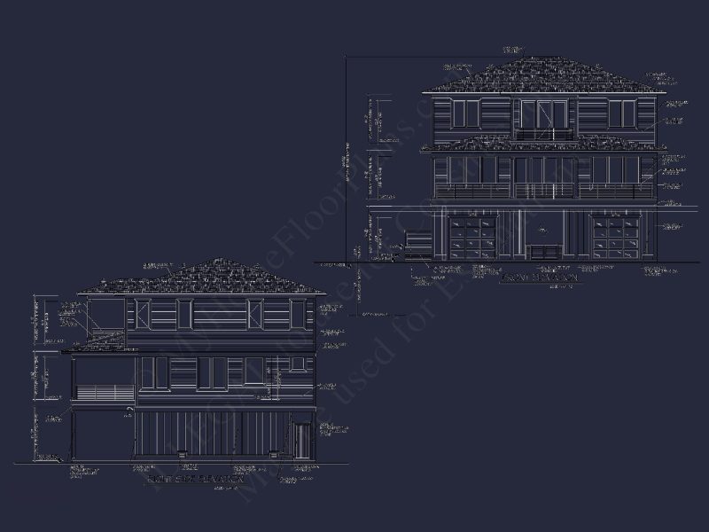Beautiful house Plan with 2-Story Architectural Designs