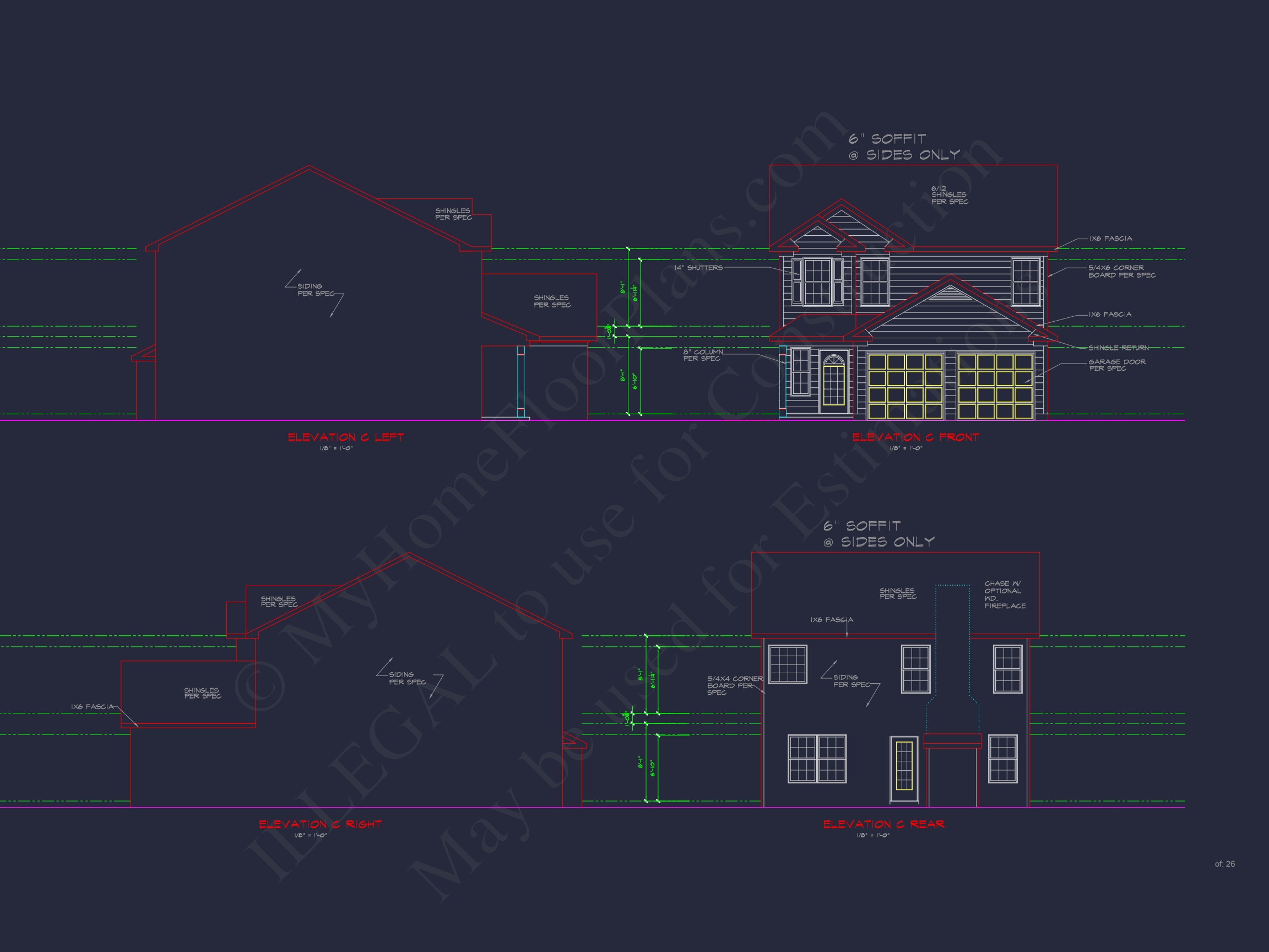 Beautiful Home Plan with 2-Story CAD Designs and Open Floor Plans