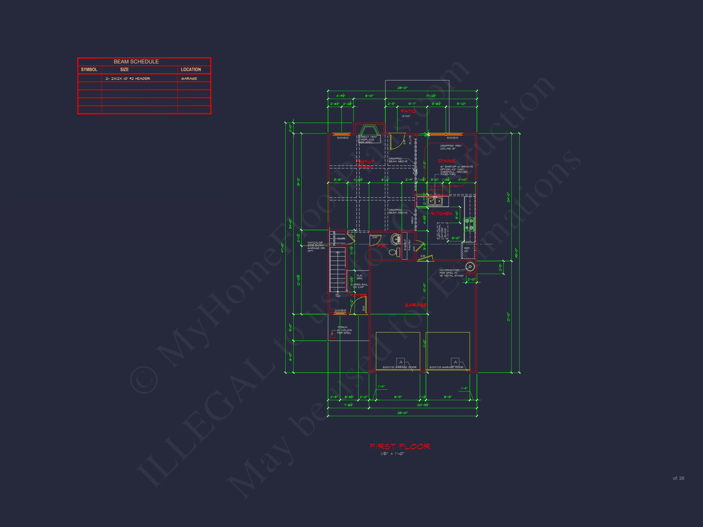 Beautiful Home Plan with 2-Story CAD Designs and Open Floor Plans