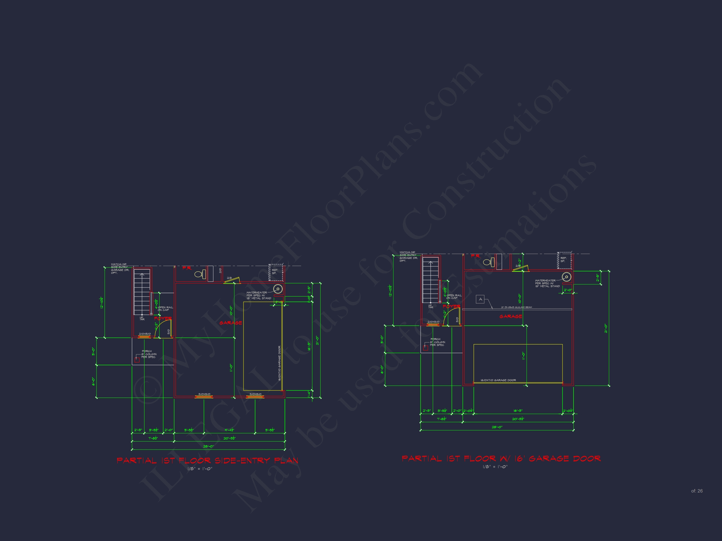 Beautiful Home Plan with 2-Story CAD Designs and Open Floor Plans