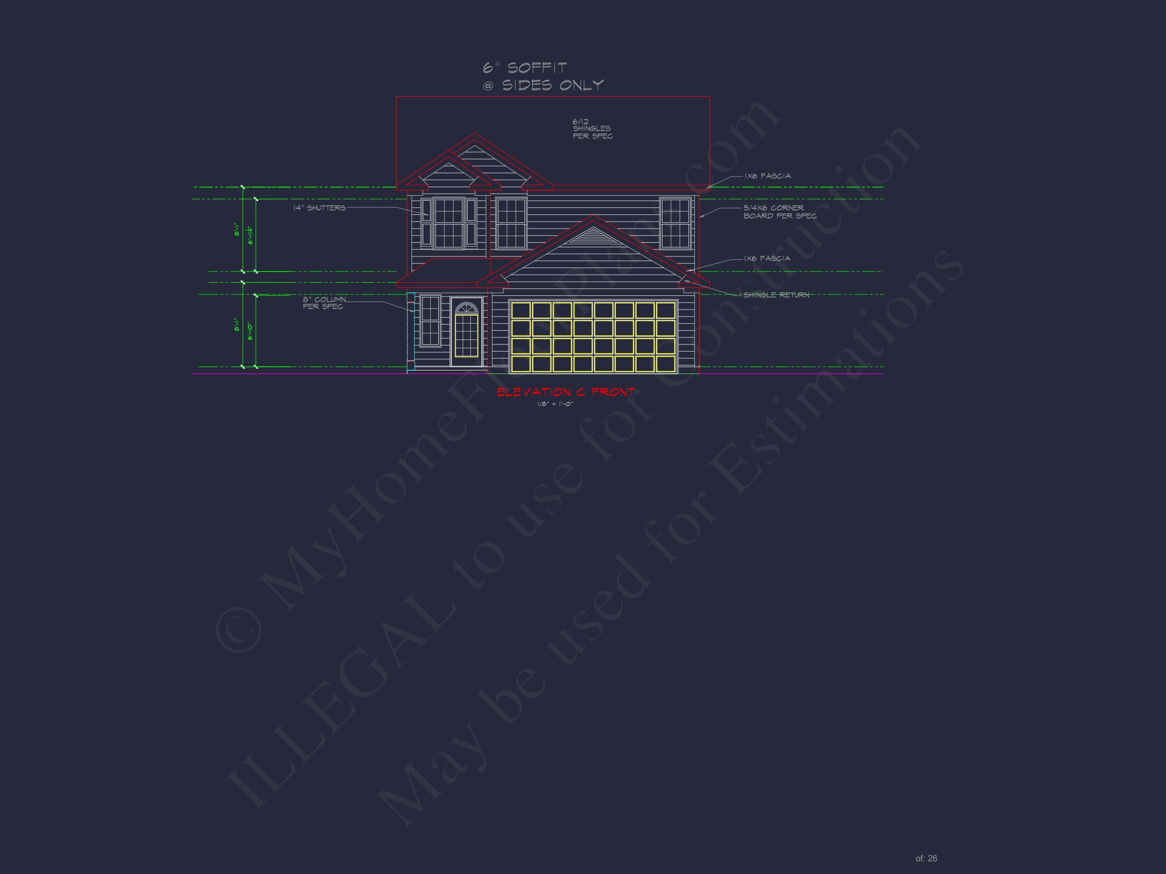 Beautiful Home Plan with 2-Story CAD Designs and Open Floor Plans