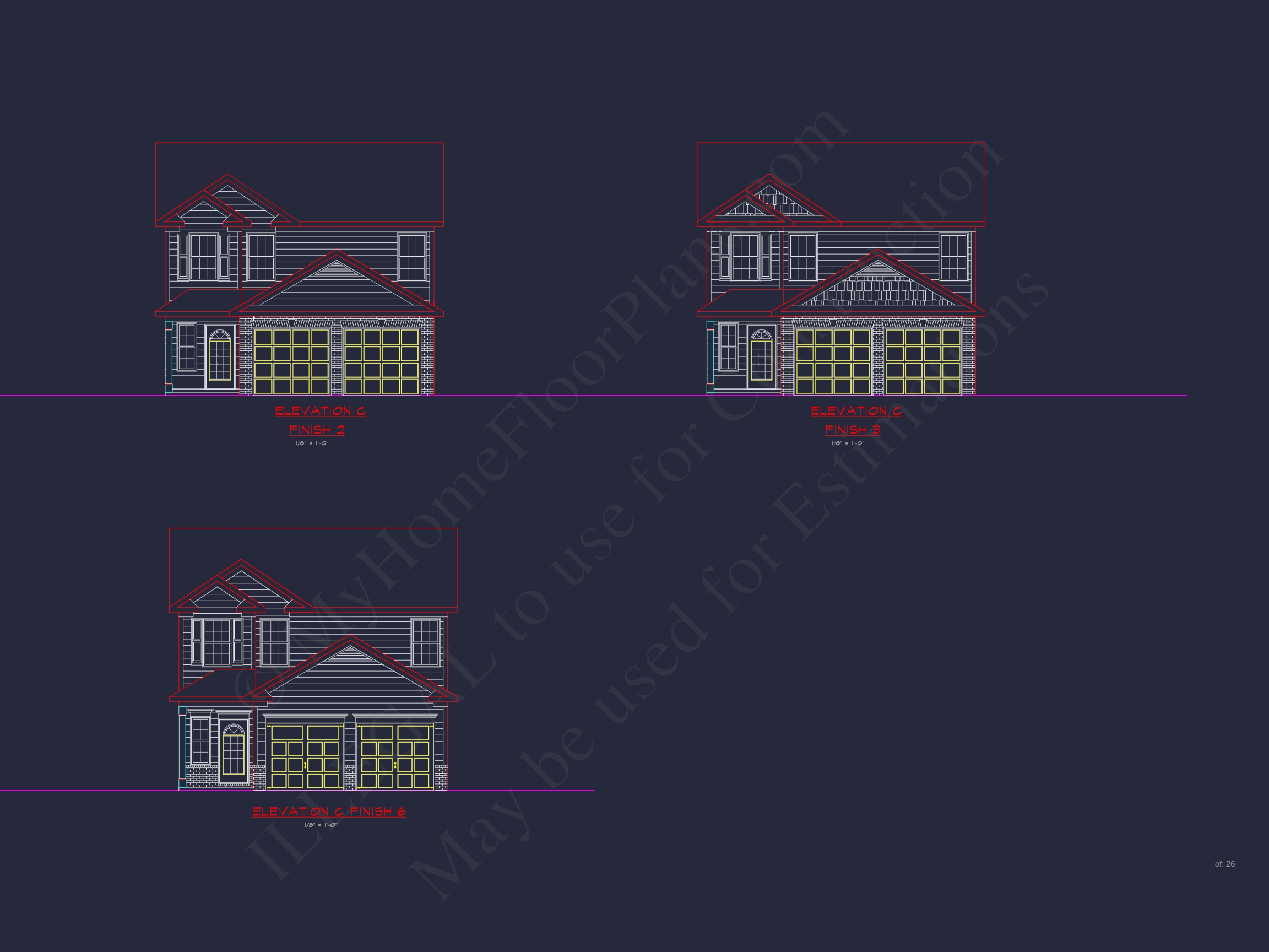 Beautiful Home Plan with 2-Story CAD Designs and Open Floor Plans