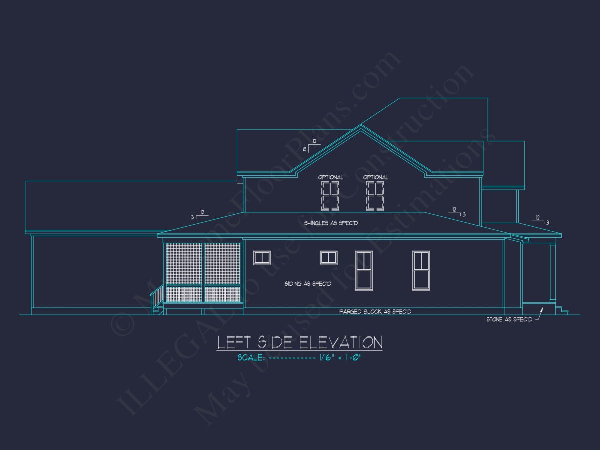 Beautiful house Plan with 2-Story Floor Plan & CAD Designs