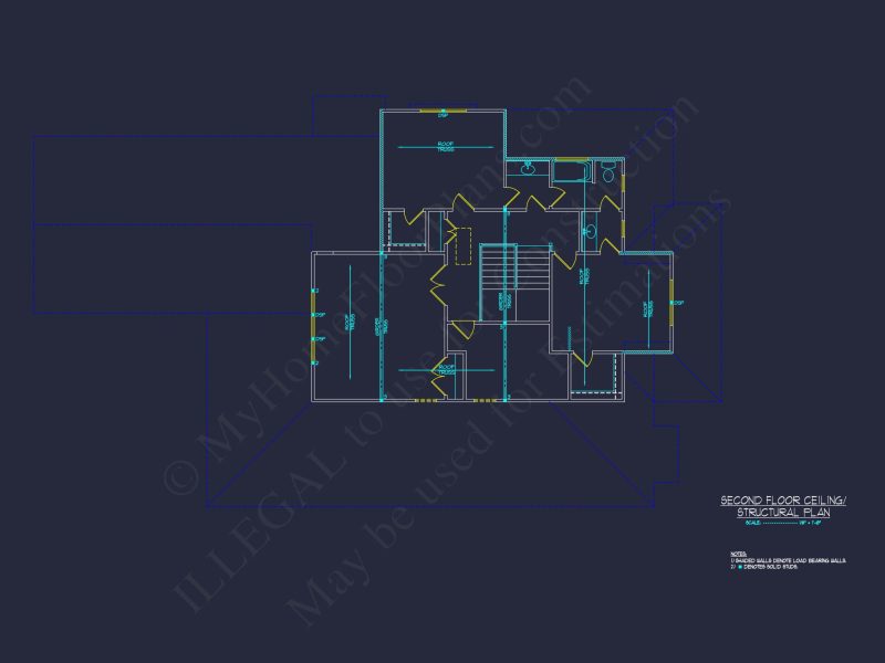 Beautiful house Plan with 2-Story Floor Plan & CAD Designs