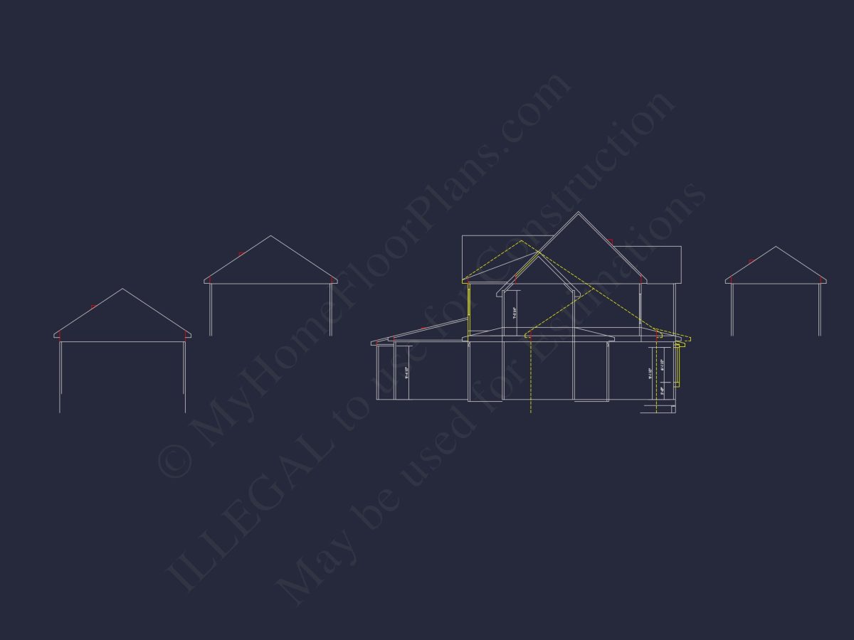 Beautiful house Plan with 2-Story Floor Plan & CAD Designs