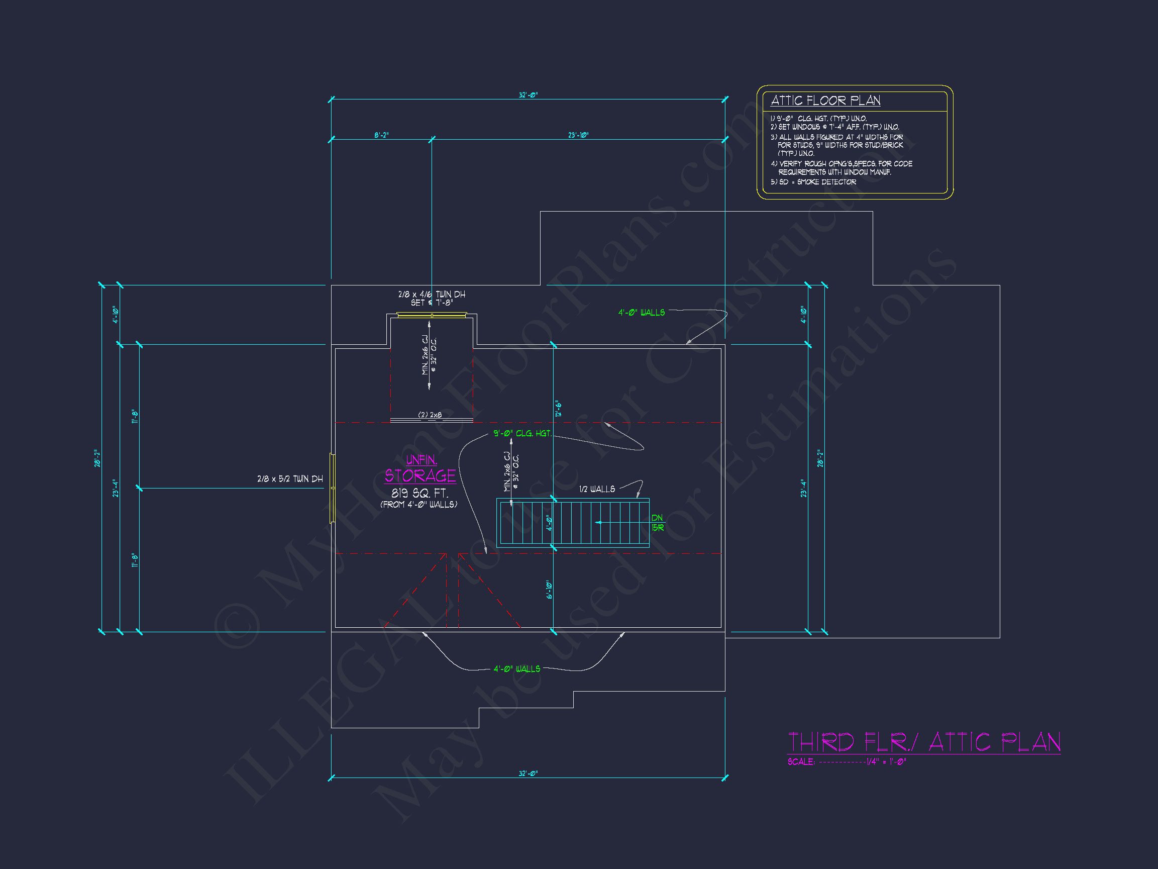 Beautiful house Plan with 2.5 Floors,CAD Designs & Blueprint