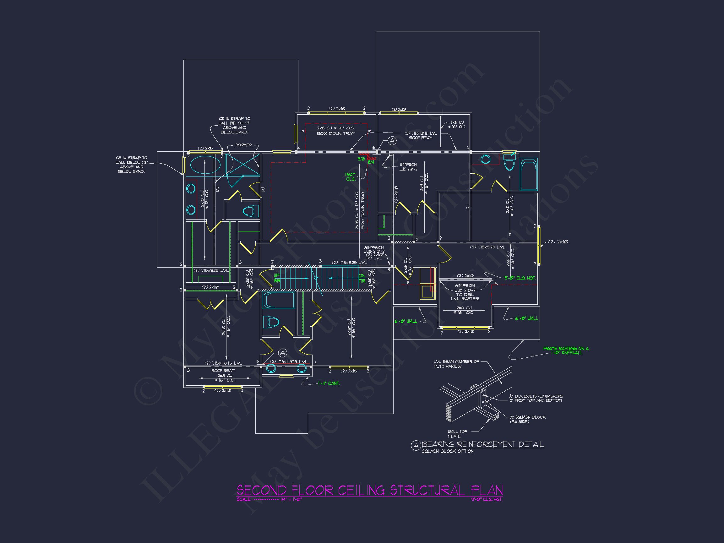 Beautiful house Plan with 2.5 Floors,CAD Designs & Blueprint