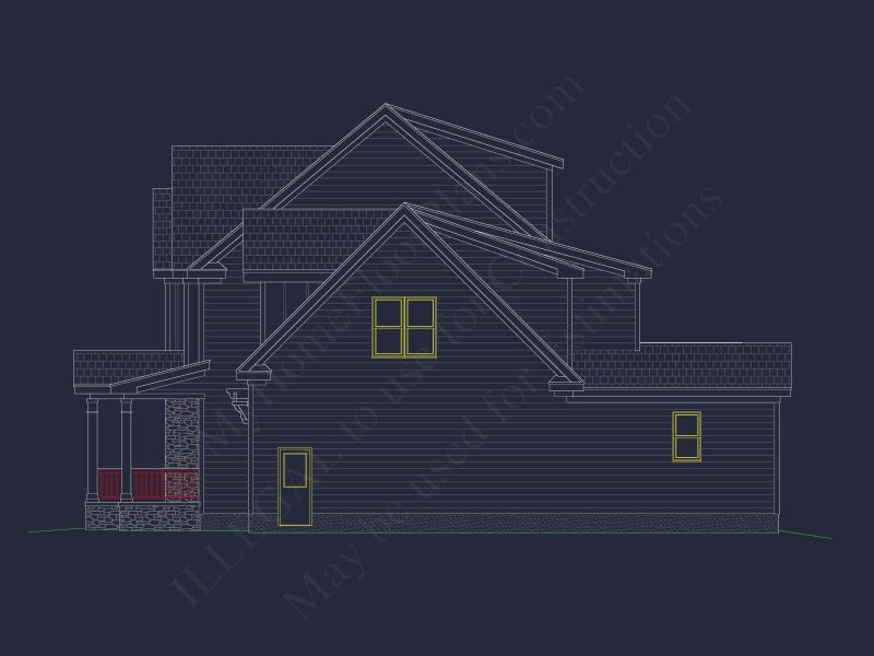 Beautiful house Plan with 2.5 Floors, CAD Designs & Blueprint