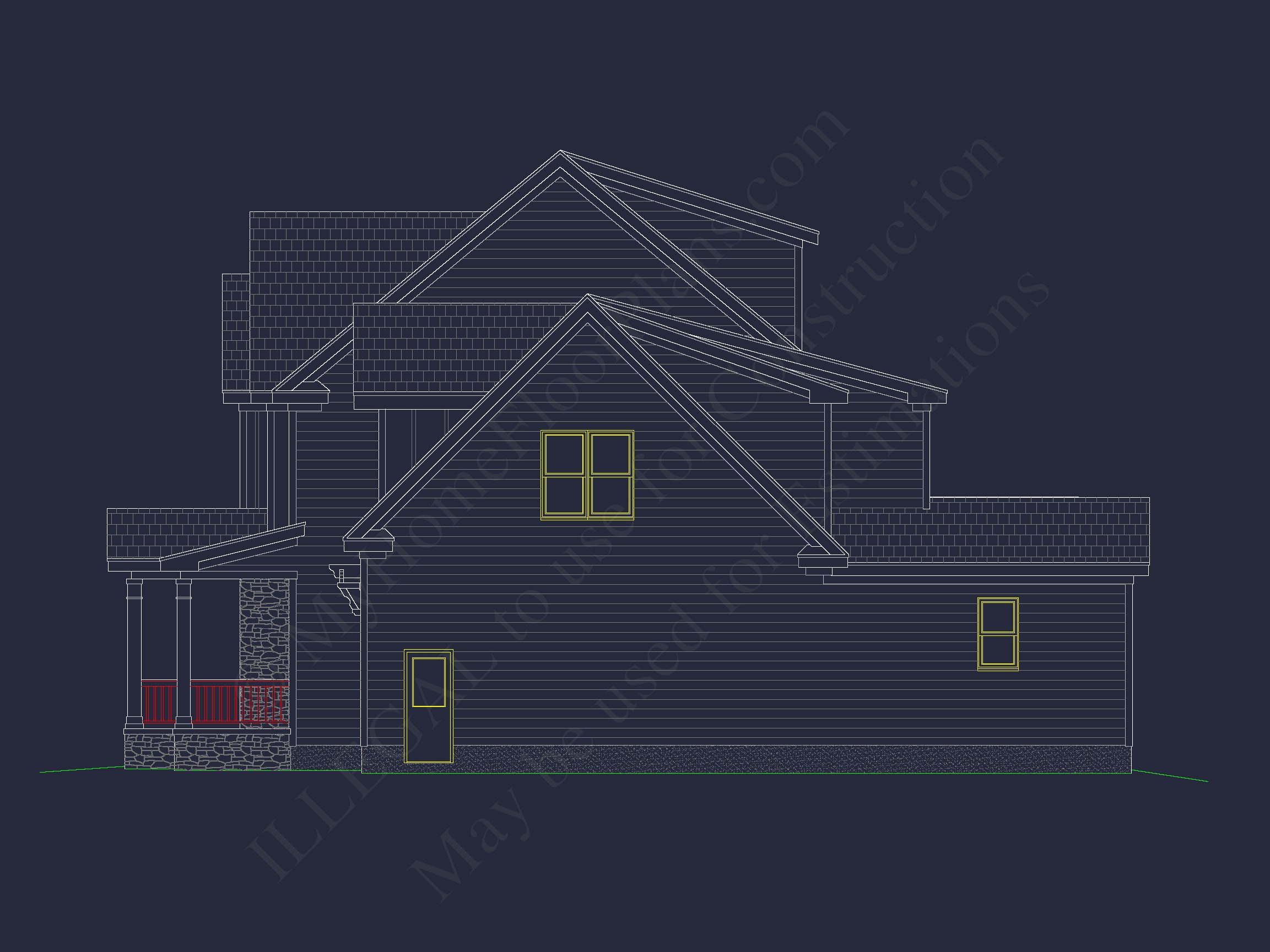Beautiful house Plan with 2.5 Floors,CAD Designs & Blueprint