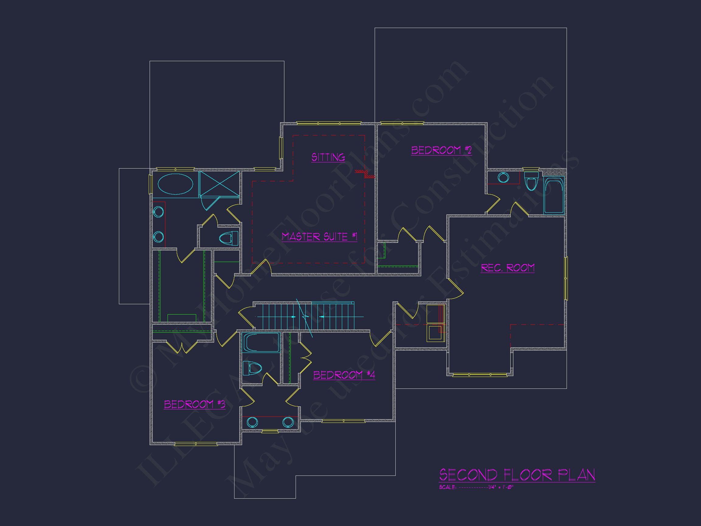 Beautiful house Plan with 2.5 Floors,CAD Designs & Blueprint