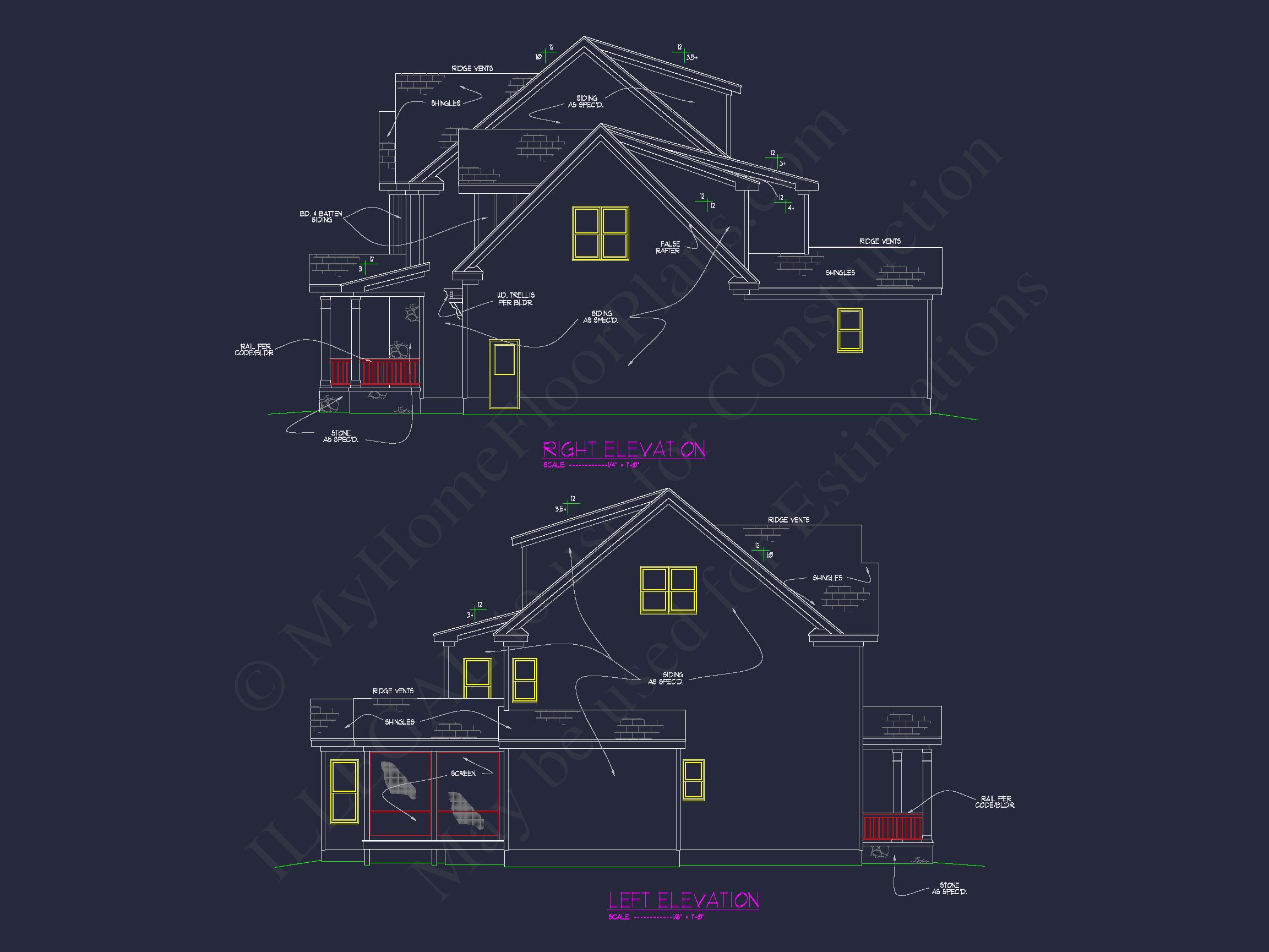 Beautiful house Plan with 2.5 Floors,CAD Designs & Blueprint