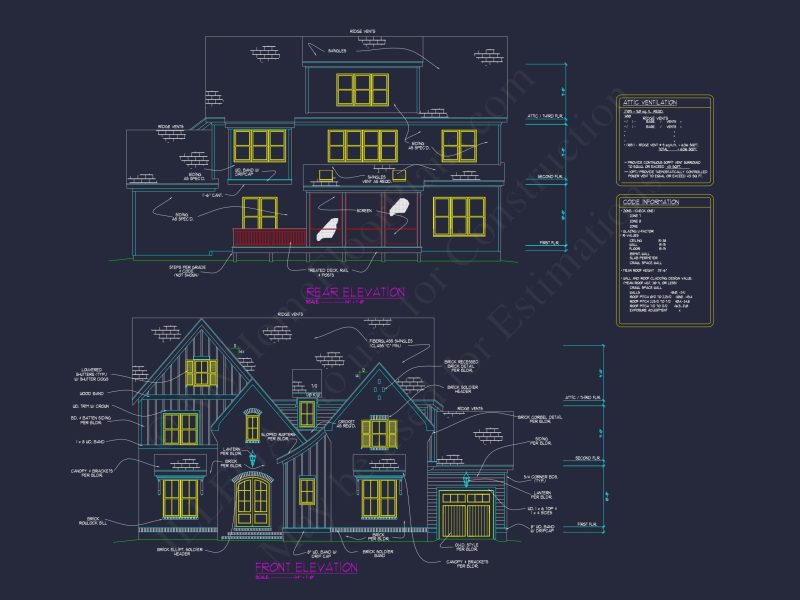 Beautiful house Plan with 4 Bedrooms, CAD Blueprints & Designs