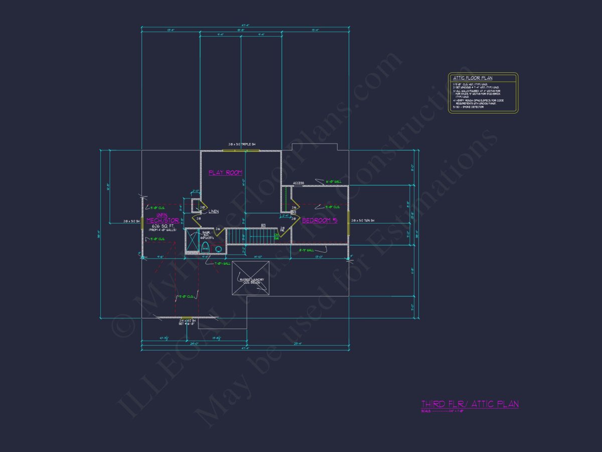 Beautiful house Plan with 4 Bedrooms, CAD Blueprints & Designs