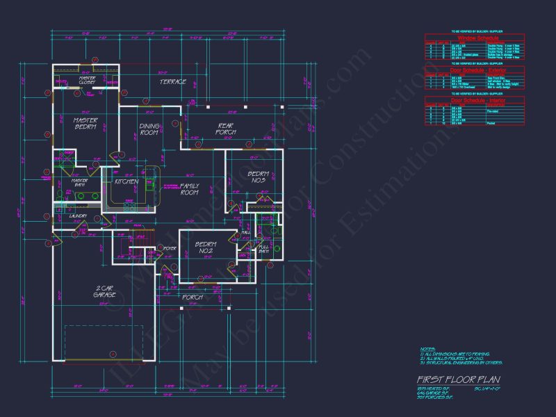 Beautiful house Plan with 4 Bedrooms, CAD Designs & Blueprint