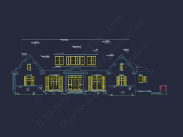 Beautiful house Plan with 5 Bedrooms, CAD Floor Plans, and Designs