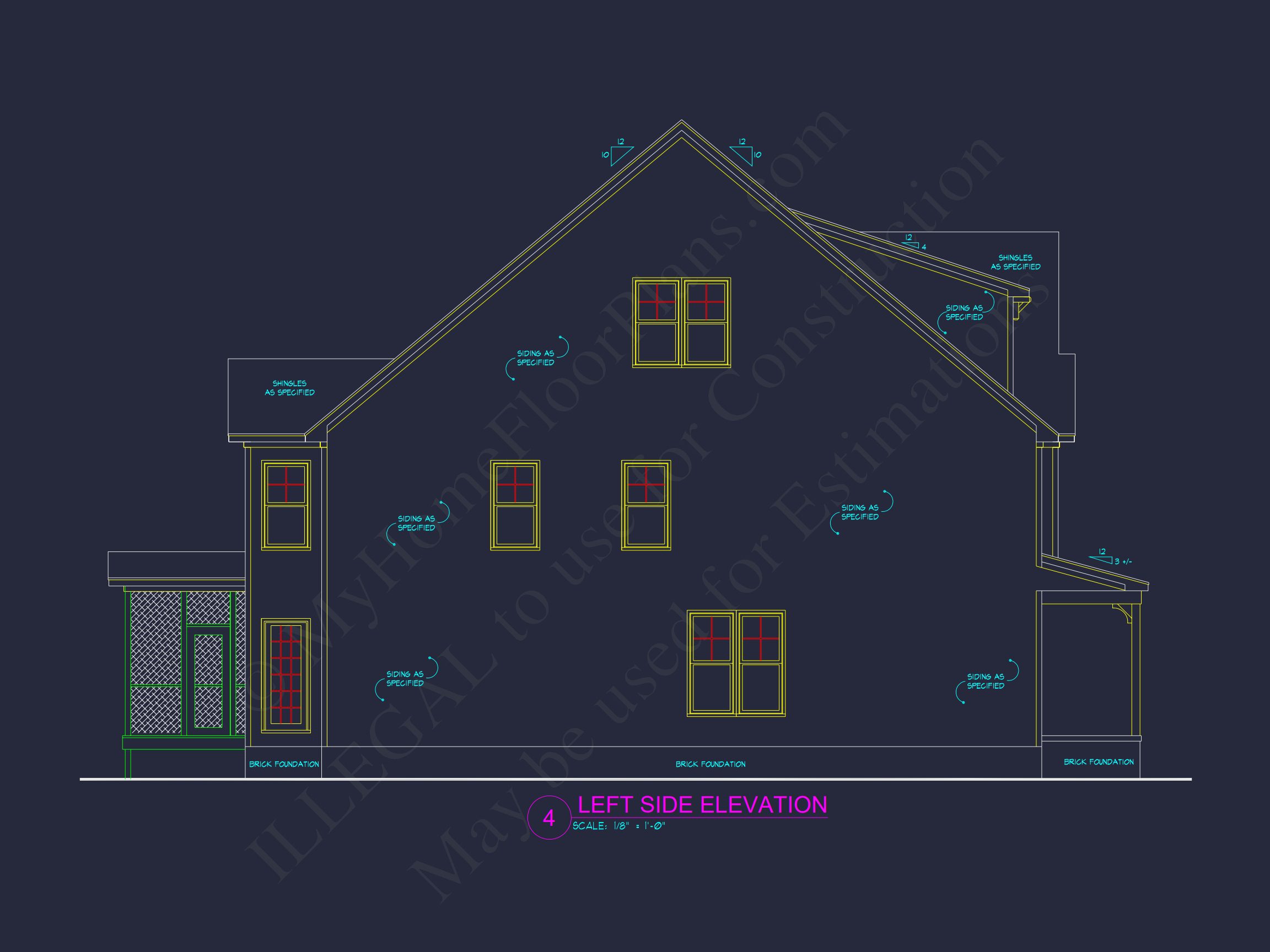 Beautiful house Plan with Architectural Details & CAD Designs