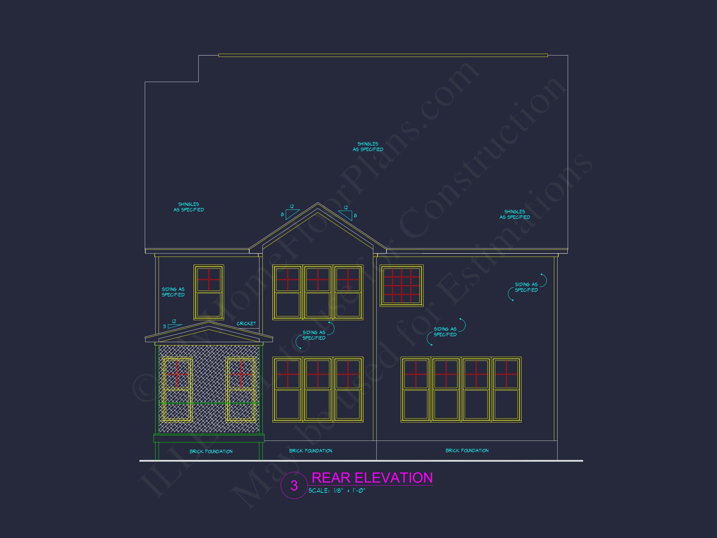 Beautiful house Plan with Architectural Details & CAD Designs
