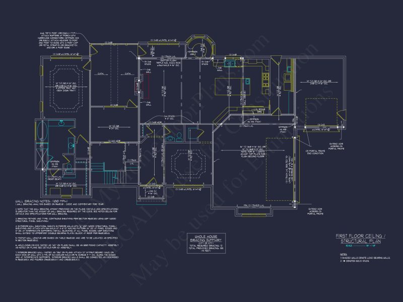 Beautiful house Plan with CAD Blueprint and Architectural Designs