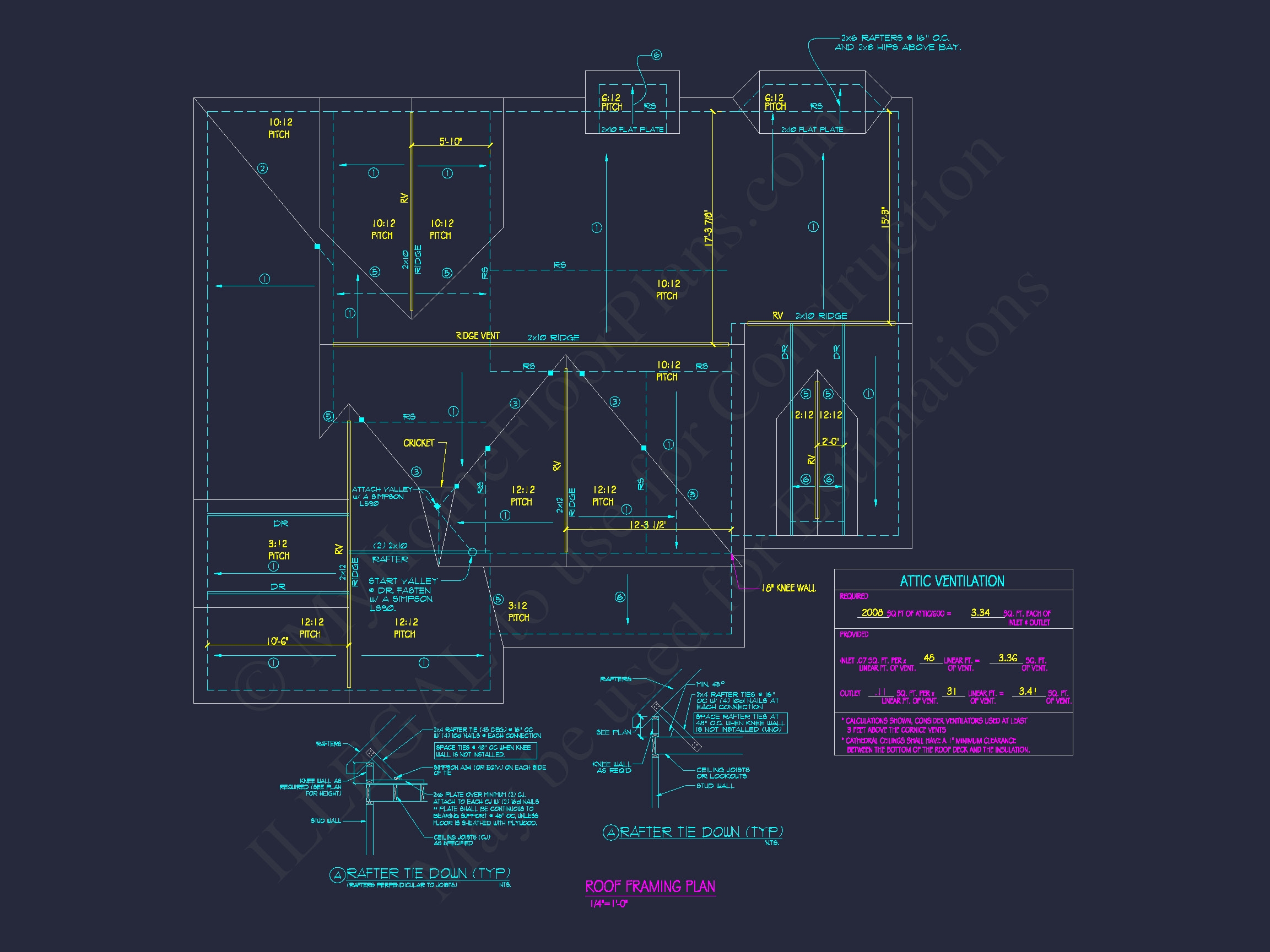 Beautiful Home Plan with CAD Designs: 3-Bedroom,51'-4 Layout