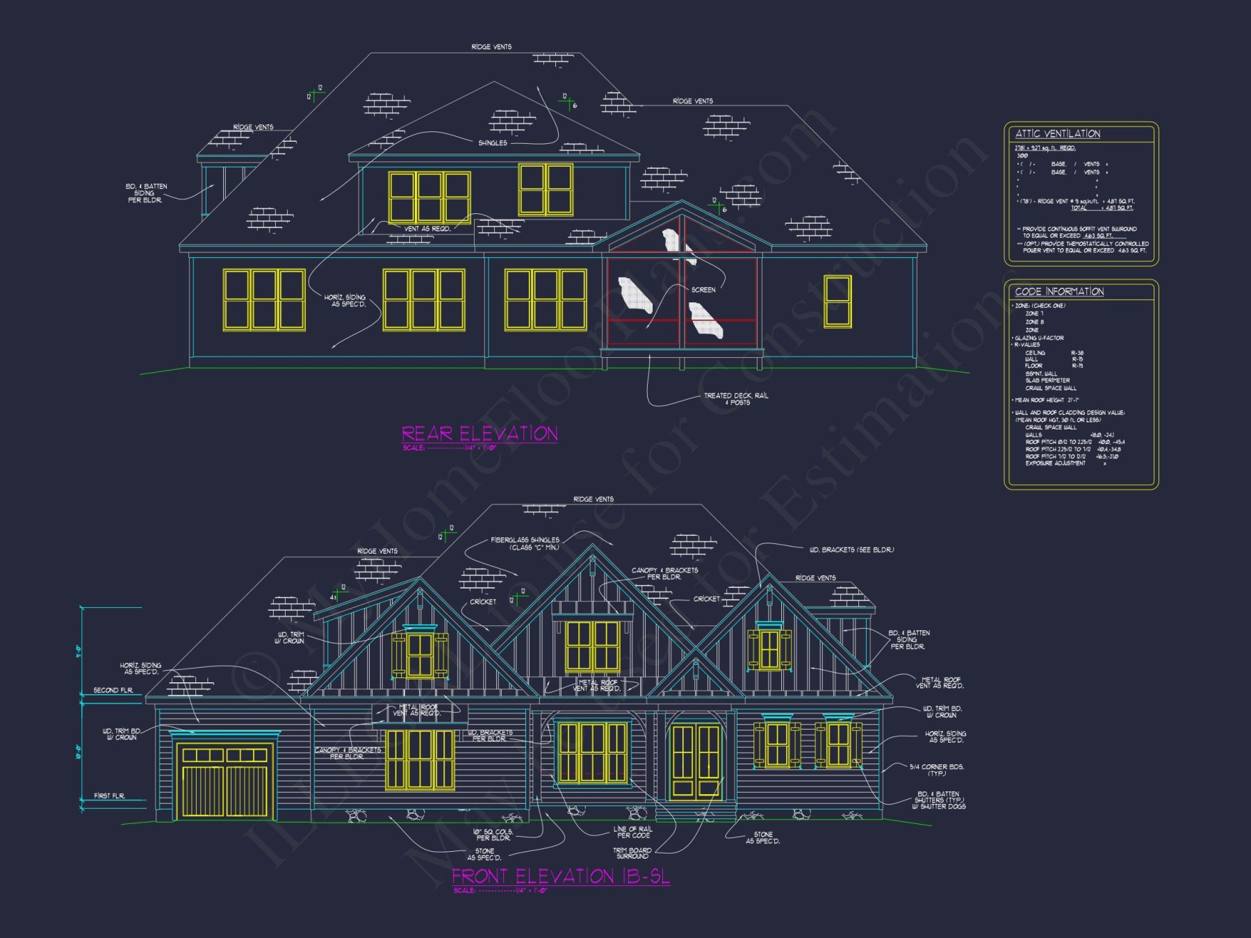 Beautiful house Plan with CAD Floor Designs and Blueprint Details