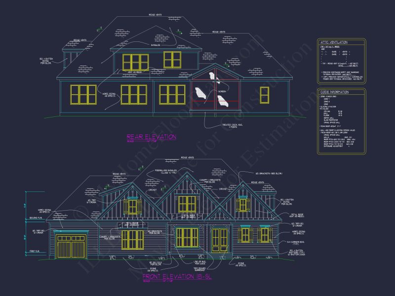 Beautiful house Plan with CAD Floor Designs and Blueprint Details