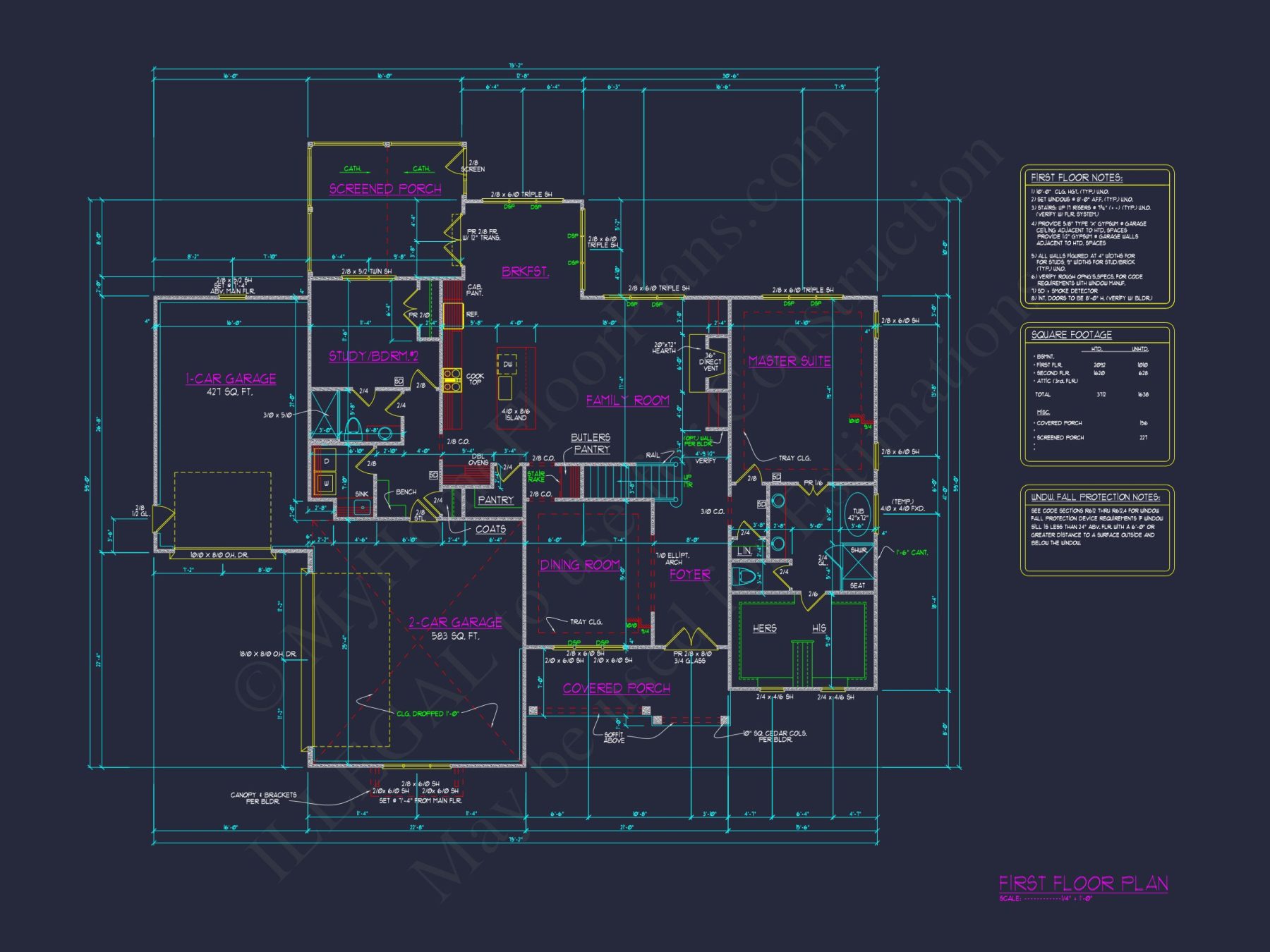 Beautiful house Plan with CAD Floor Designs and Blueprint Details