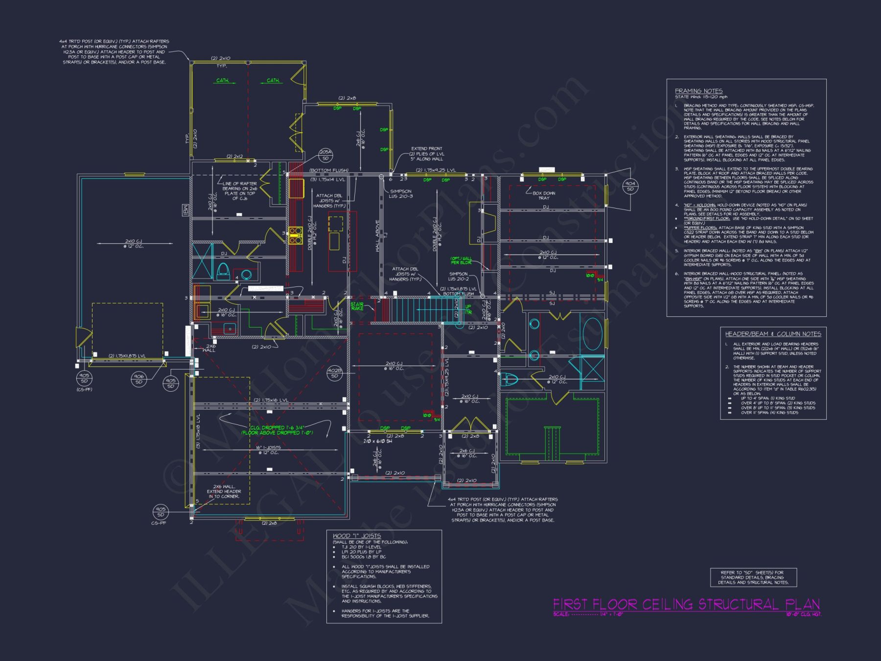 Beautiful house Plan with CAD Floor Designs and Blueprint Details