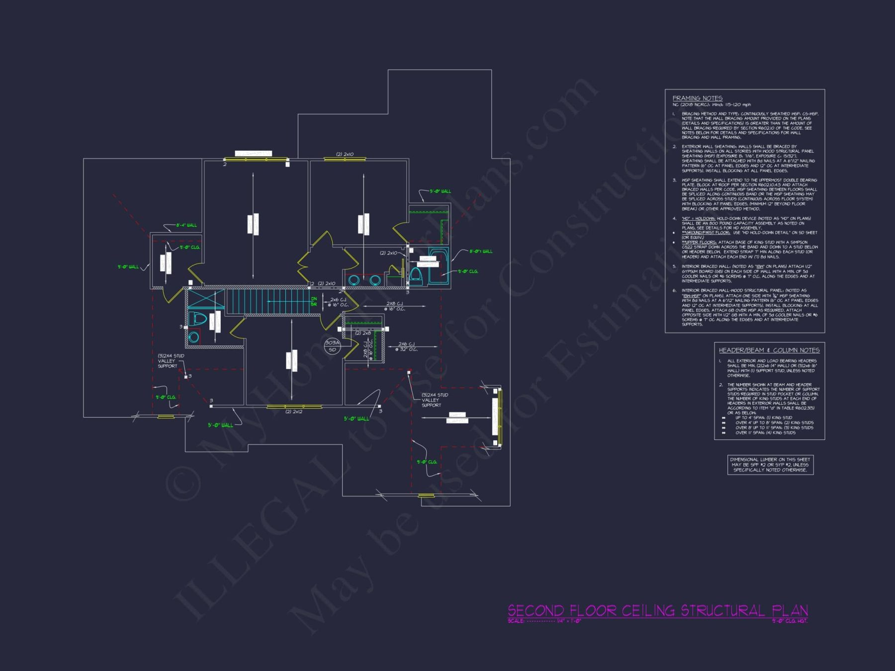 Beautiful house Plan with Detailed Blueprint & CAD Designs