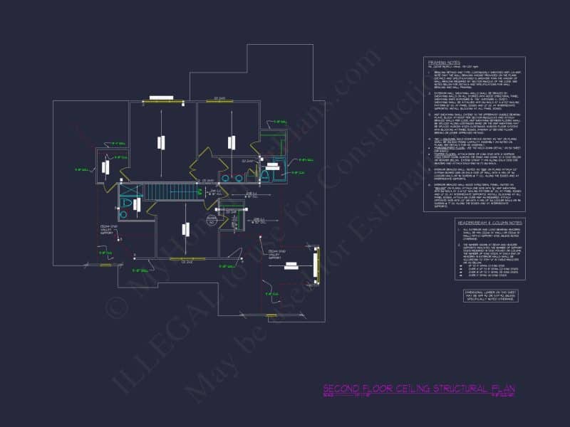 Beautiful house Plan with Detailed Blueprint & CAD Designs