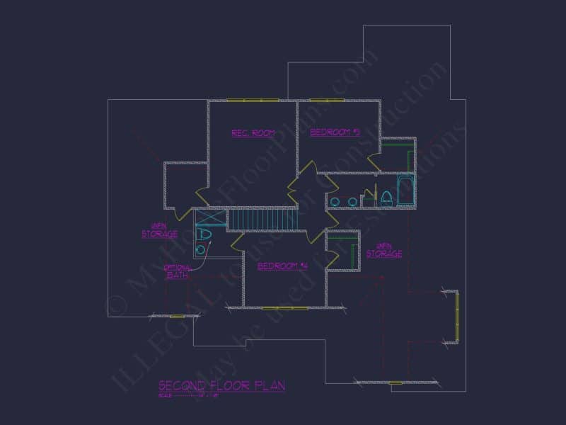 Beautiful house Plan with Detailed Blueprint & CAD Designs