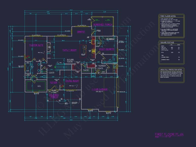 Beautiful house Plan with Detailed Blueprint & CAD Designs