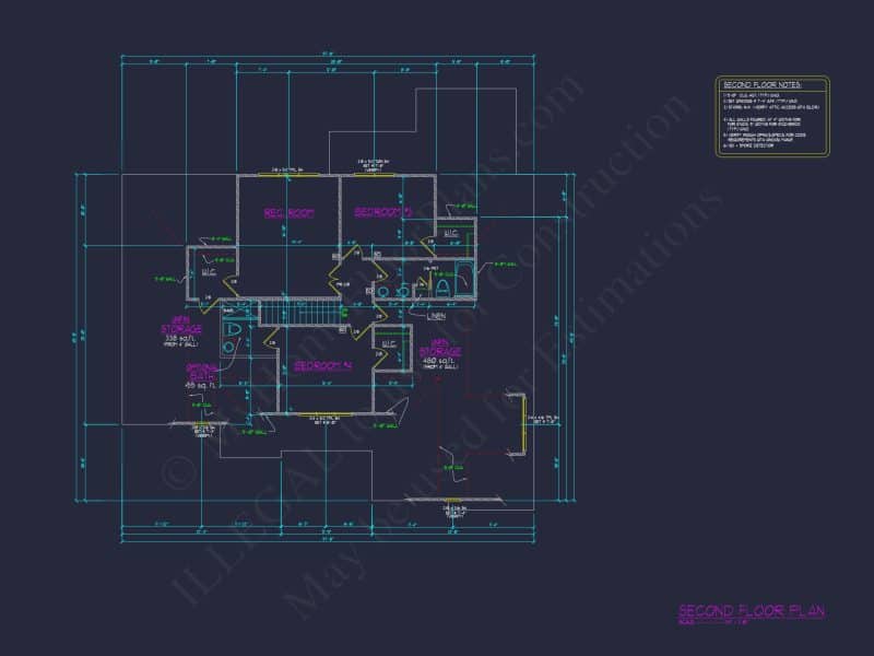 Beautiful house Plan with Detailed Blueprint & CAD Designs