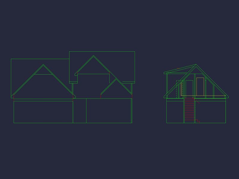 Beautiful house Plan with Detailed CAD Blueprints & Floor Designs
