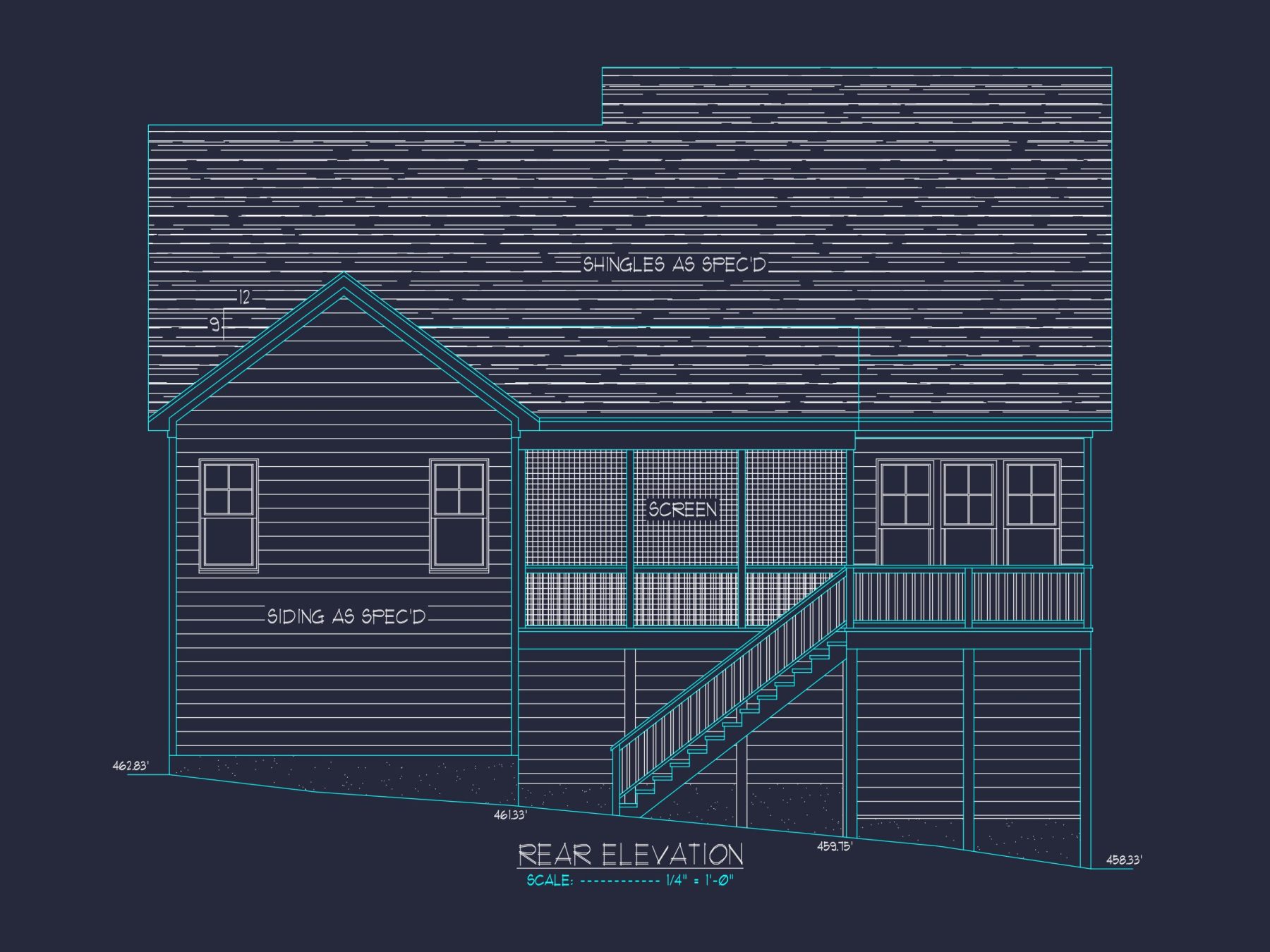 Beautiful house Plan with Detailed CAD Blueprints & Floor Designs