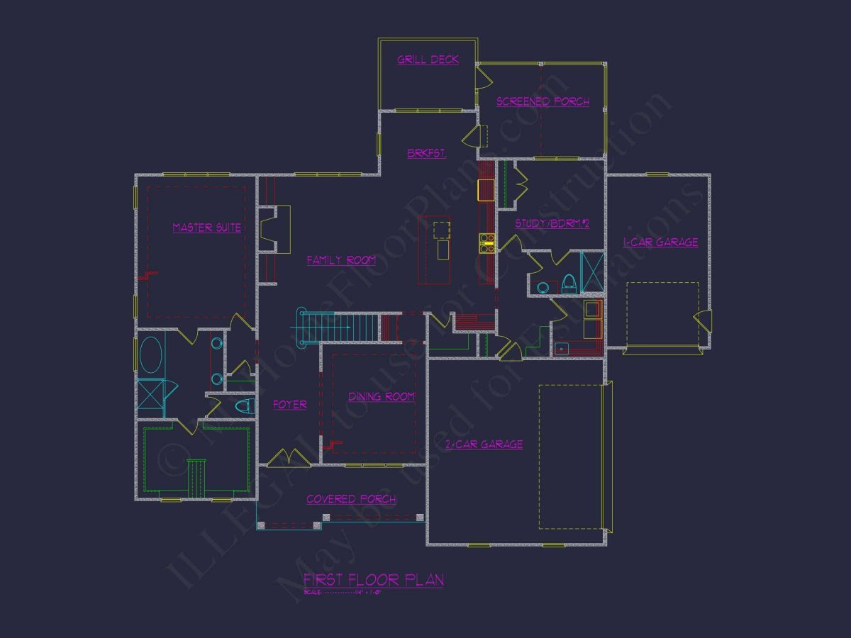 Beautiful house Plan with Detailed Floor Plan and CAD Designs