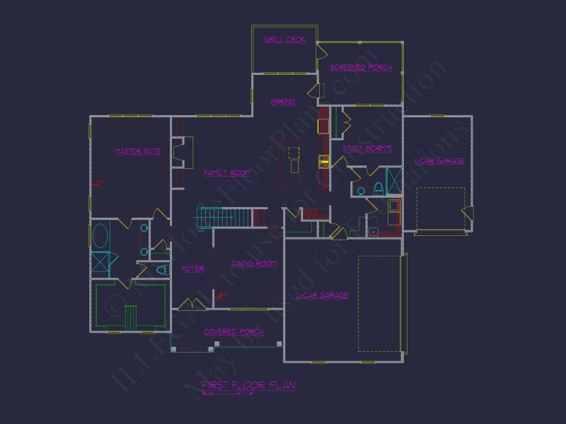 Beautiful house Plan with Detailed Floor Plan and CAD Designs
