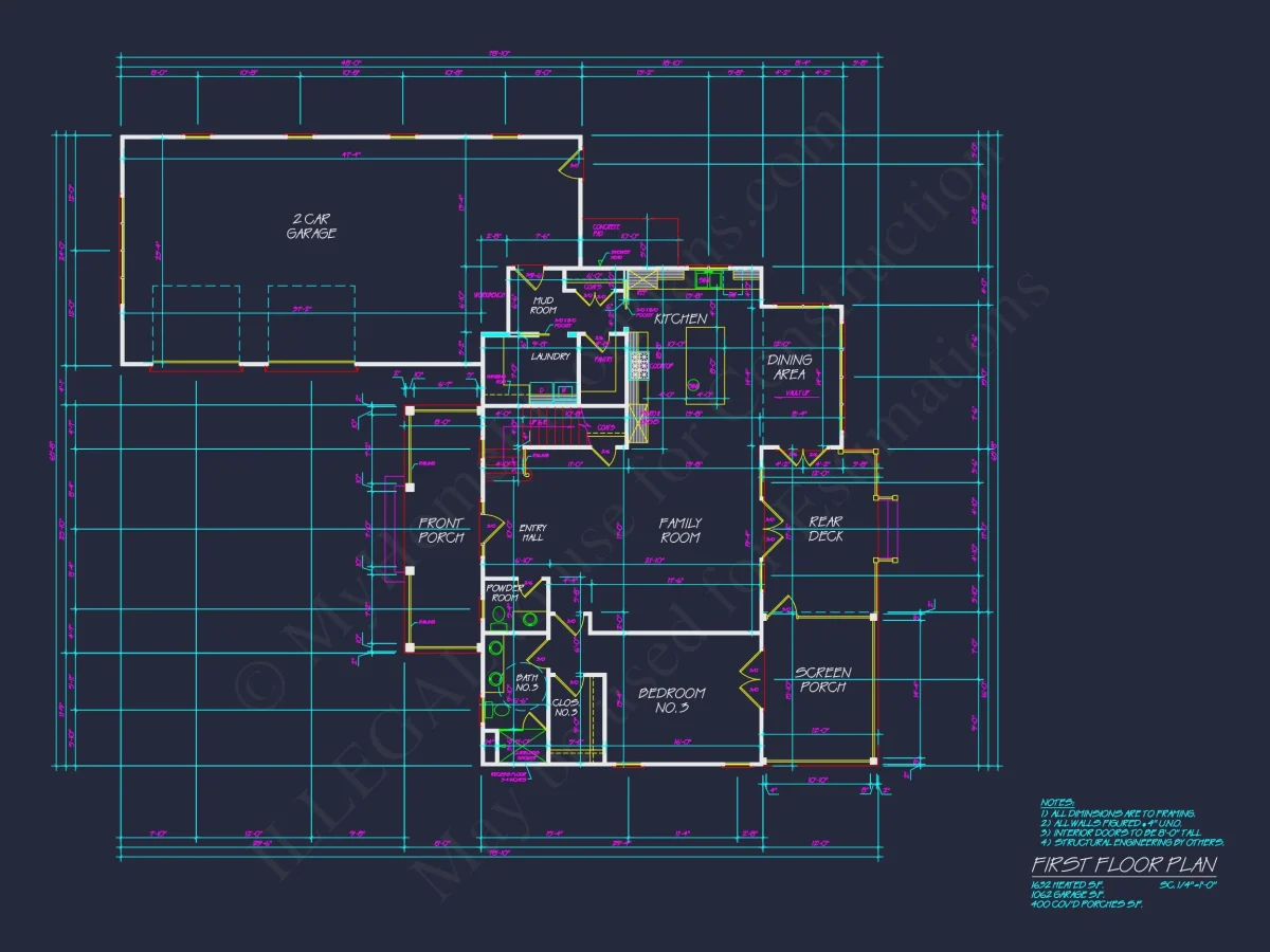 Beautiful house Plan with Modern CAD Designs & Floor Blueprints