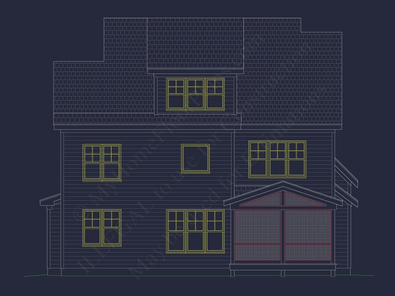 Beautiful house Plan with Modern Craftsman Design and CAD