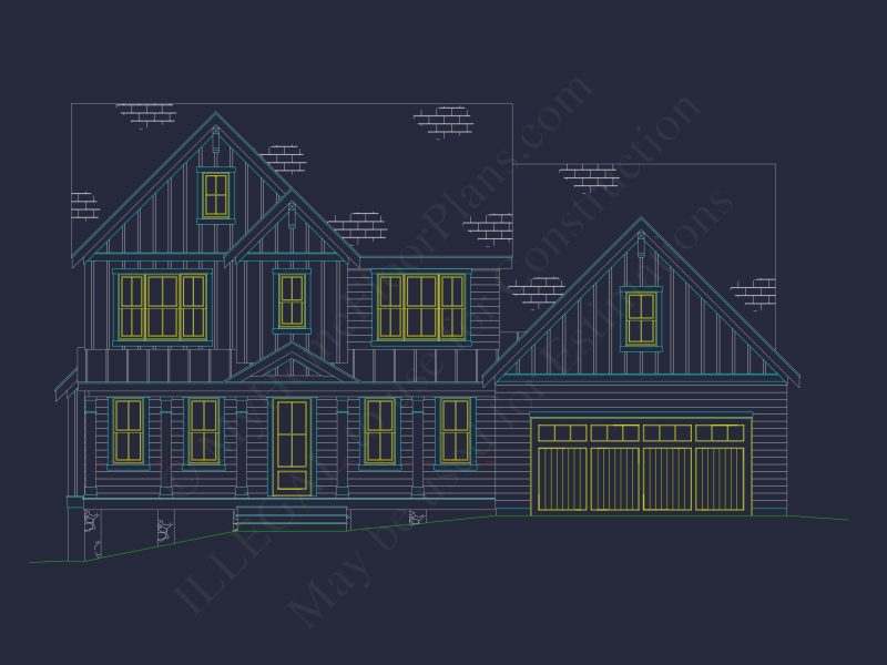 Beautiful Traditional house Floor Plan with CAD Designs